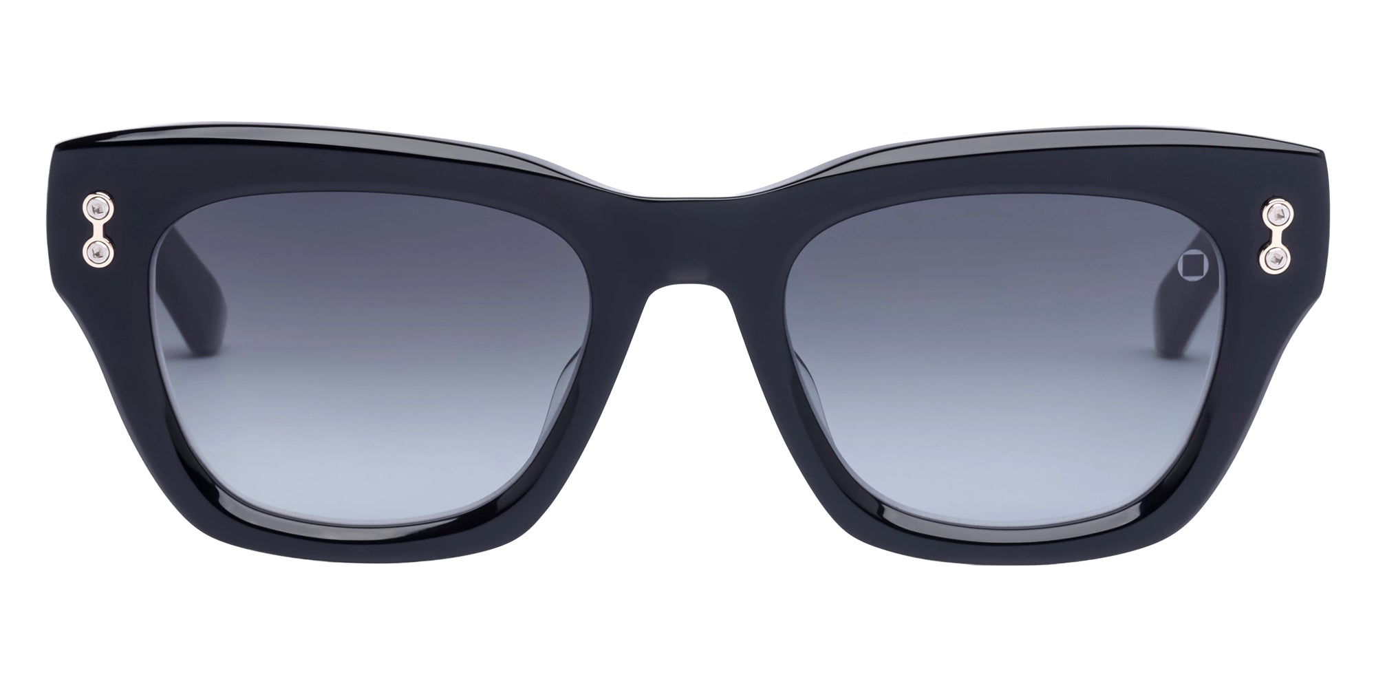 Akoni Nebula 527A 50 - Crystal Black/12k Gold / Dark Gray to Light Gray #id:akonebula527a_s:100100