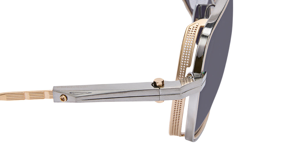 Akoni Pathfinder 503F 59 - Brushed Black Palladium with 12k Gold/Crystal Clear / Gray #id:akopathfinder503f_s:102115