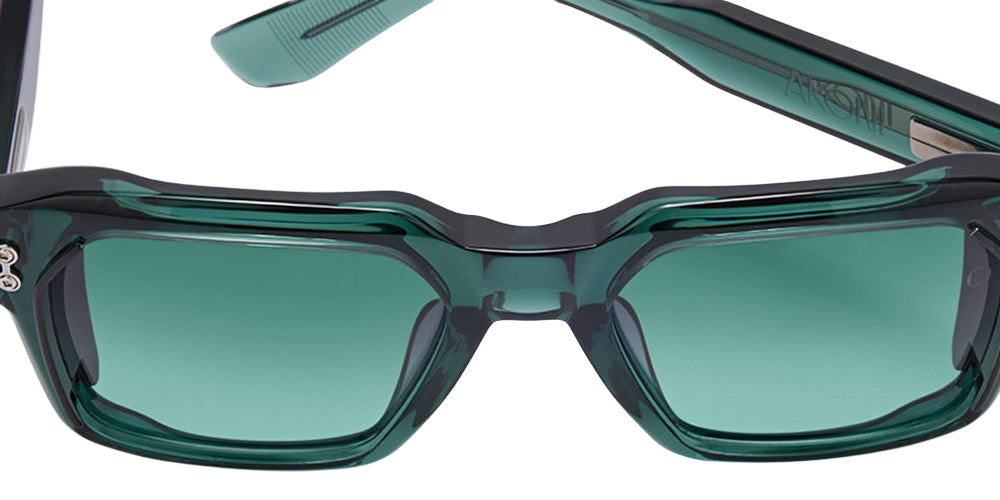 Akoni Pegasus-Two 535B 54 - Crystal Deep Emerald Green/Black Palladium / Dark Gray to Emerald #id:akopegasustwo535b_s:102115