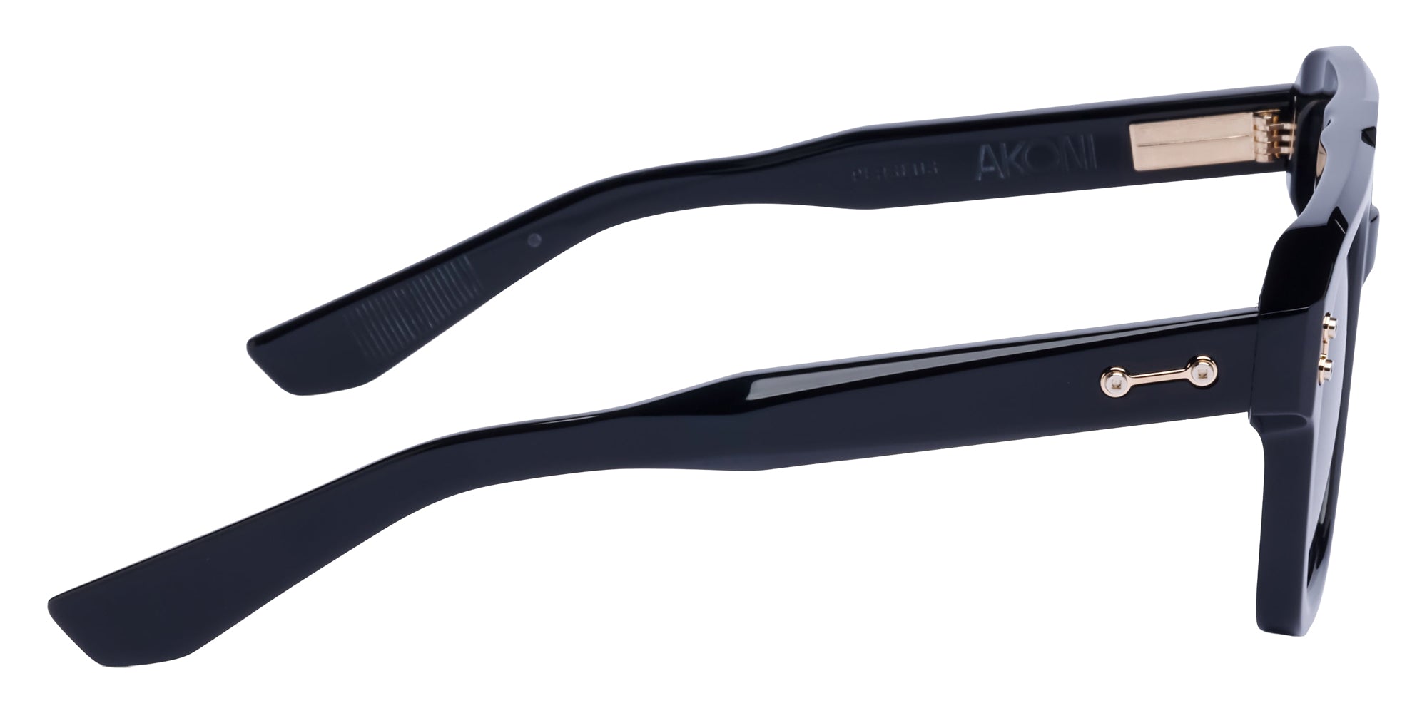 Akoni Perseus 531A 54 - Solid Black/12k Gold / Dark Gray to Light Gray #id:akoperseus531a_s:102110