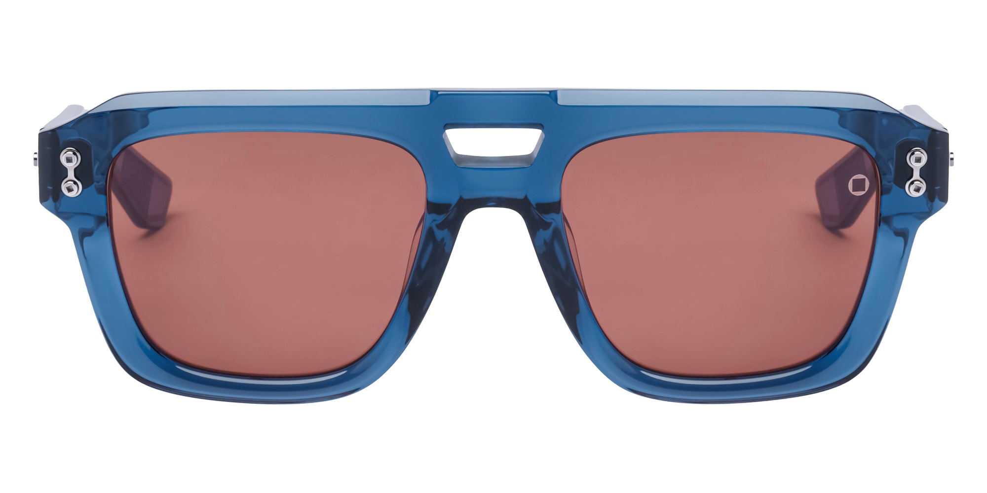 Akoni Perseus 531C 54 - Crystal Blue/Black Palladium / Brandy-Brown #id:akoperseus531c_s:100100