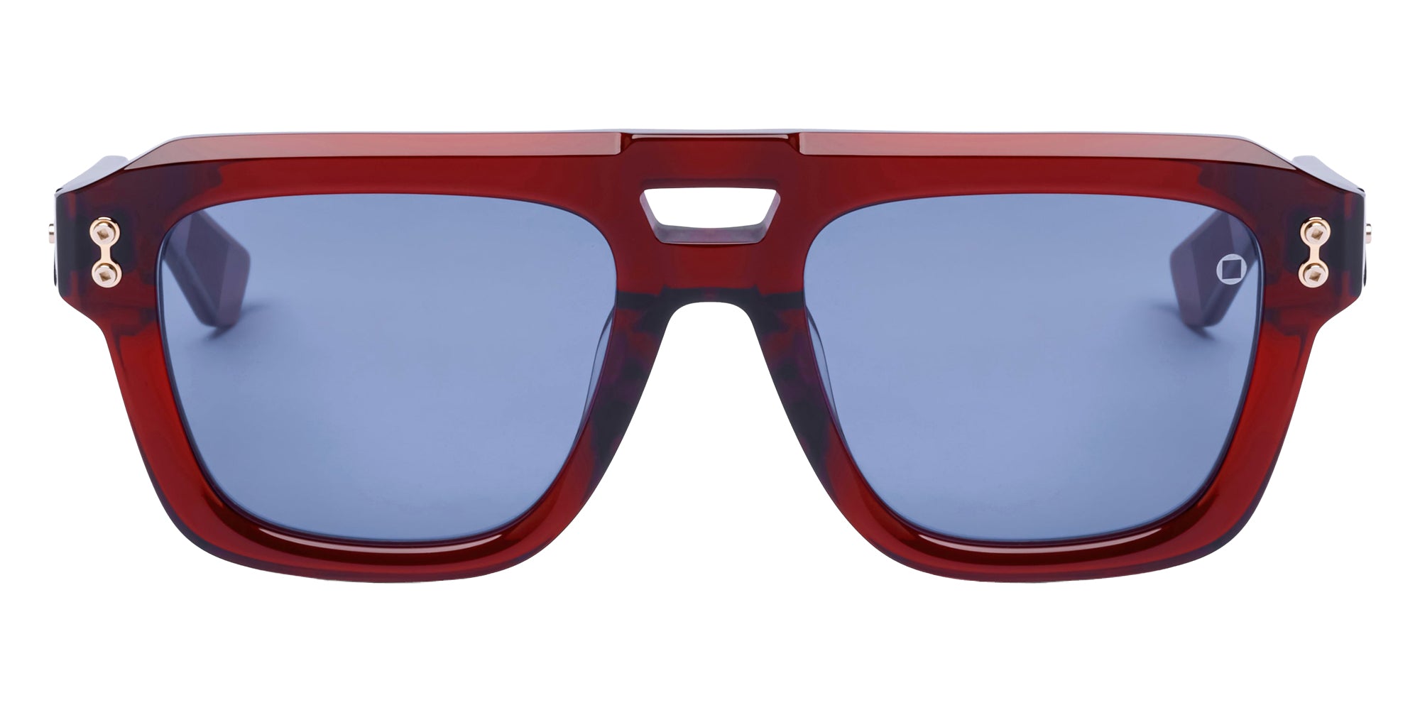 Akoni Perseus 531D 54 - Crystal Burgundy/12k Gold / Dusty Blue #id:akoperseus531d_s:106100