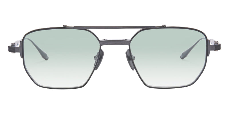 Akoni Proteus 539A 52 - Brushed Black Iron with Silver/Black enamel / Light Deep Emerald Gradient #id:akoproteus539a_s:100100