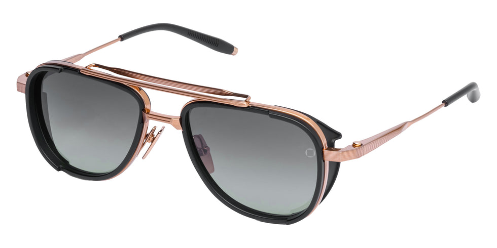 Akoni Spitzer 525A 54 - Brushed Rose Gold/Matte Black / Dark Gray to Light Gray #id:akospitzer525a_s:102105