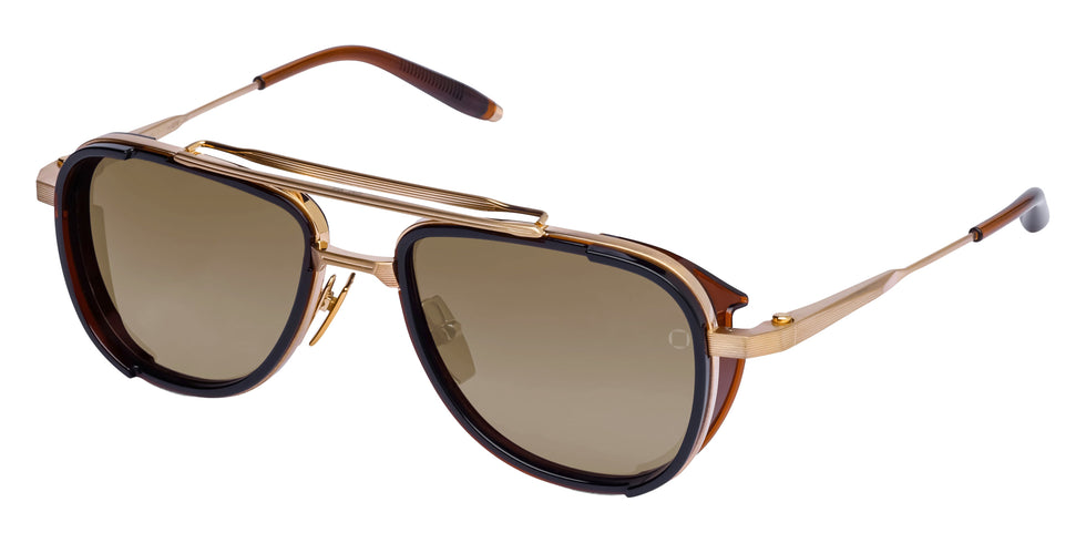 Akoni Spitzer 525C 54 - Brushed 12k Gold/Brown / Dark Brown to Light Brown #id:akospitzer525c_s:104105