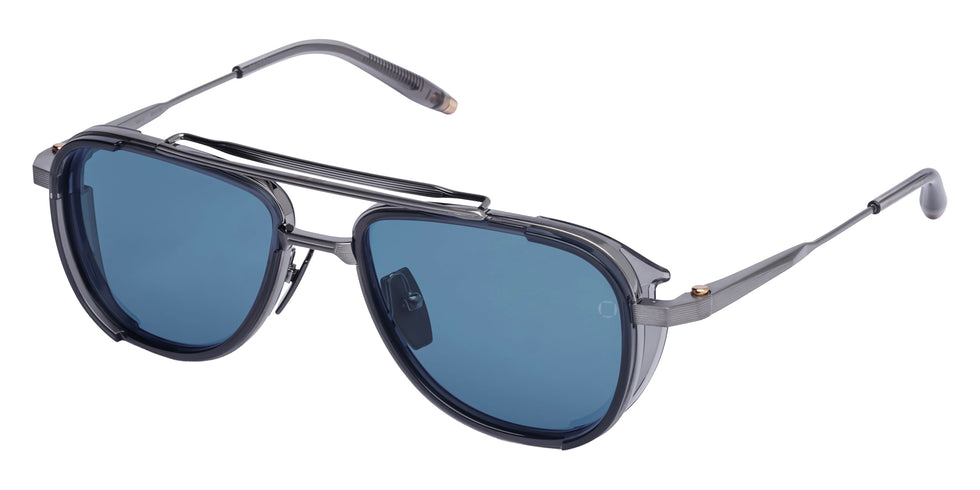 Akoni Spitzer 525D 54 - Brushed Black Palladium/Crystal Gray / Dusty Blue #id:akospitzer525d_s:106105