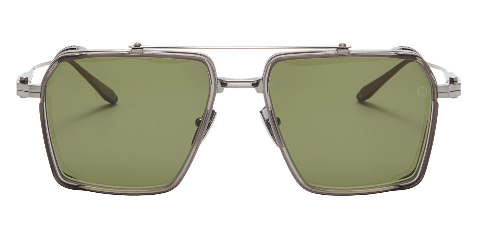 Akoni Tiros 510B 58 - Brushed Black Palladium/Dark Gray Crystal / Dark Olive #id:akotiros510b_s:102100