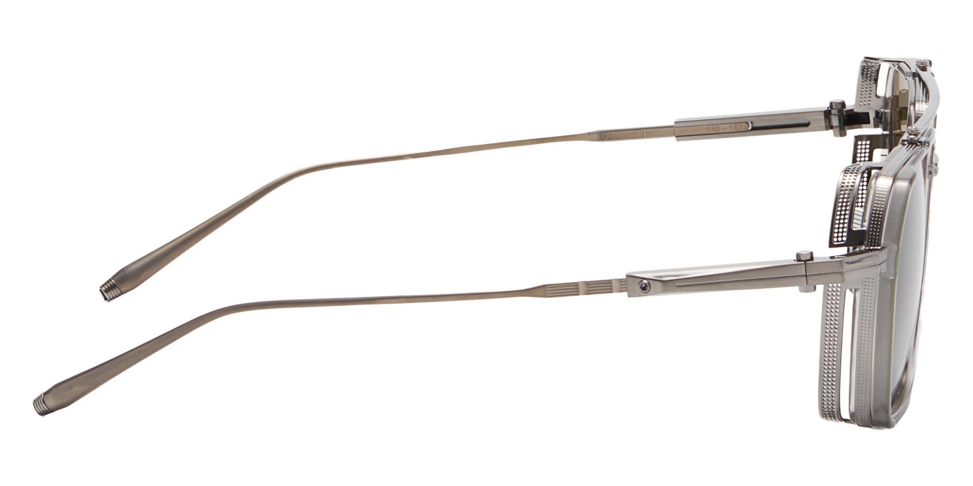 Akoni Tiros 510B 58 - Brushed Black Palladium/Dark Gray Crystal / Dark Olive #id:akotiros510b_s:102110