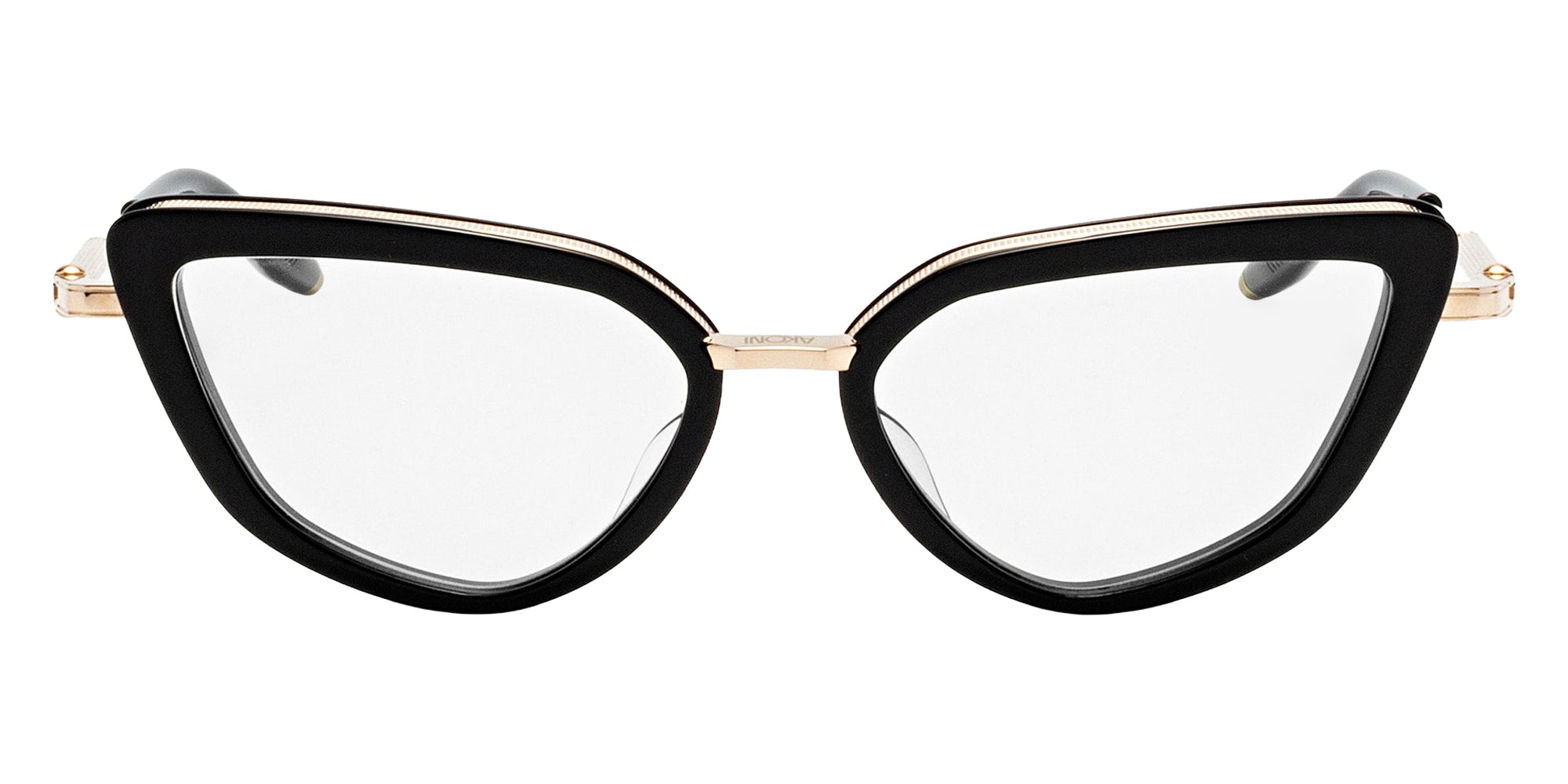 Akoni Venus 414A 52 - Solid Black/White Gold #id:akovenus414a_s:100100