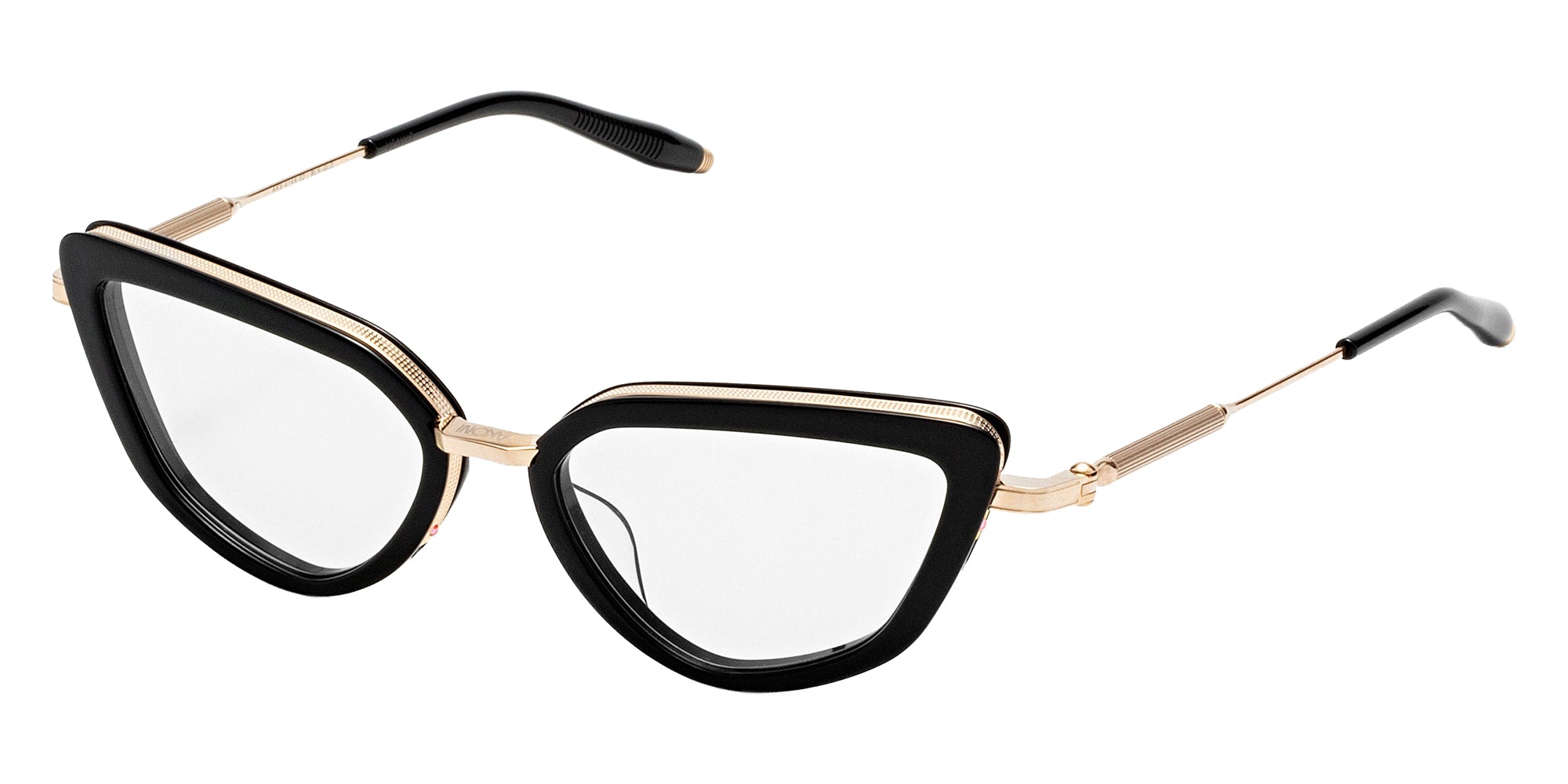 Akoni Venus 414A 52 - Solid Black/White Gold #id:akovenus414a_s:100105