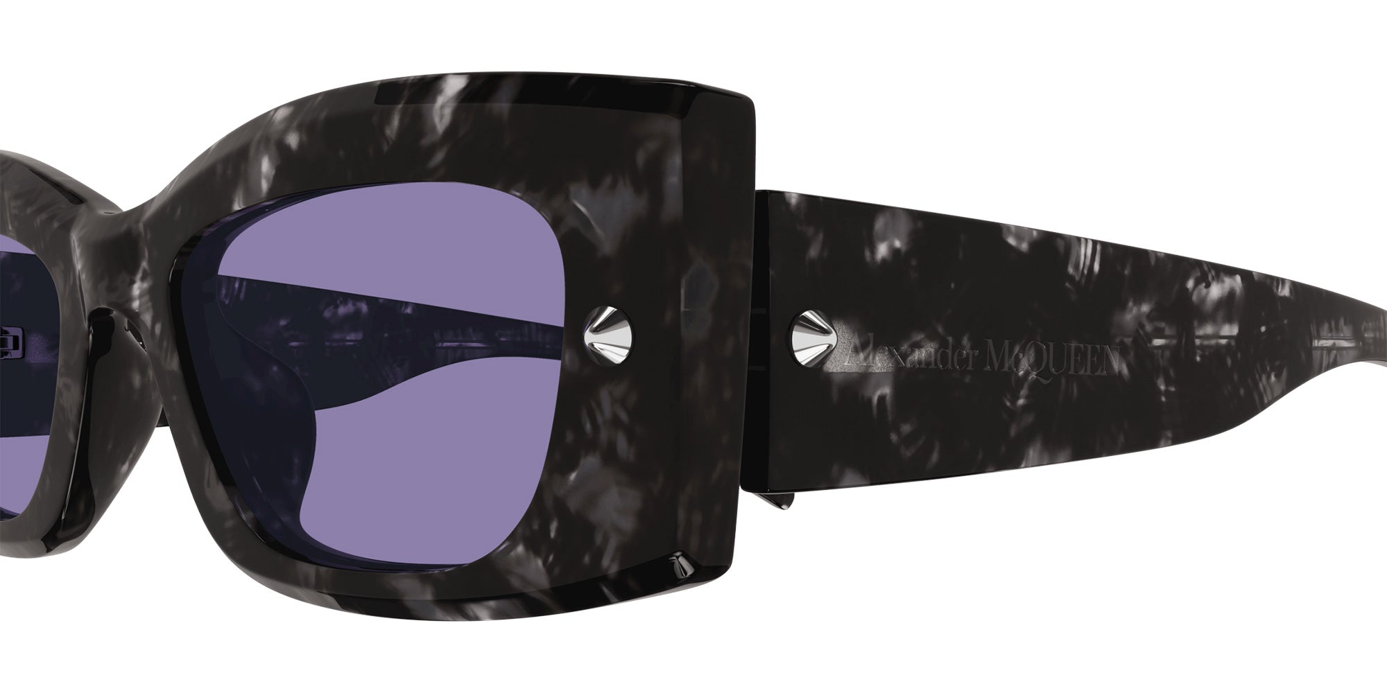 Alexander McQueen AM0426S 003 51 - Havana / Violet #id:am0426s003_s:102110