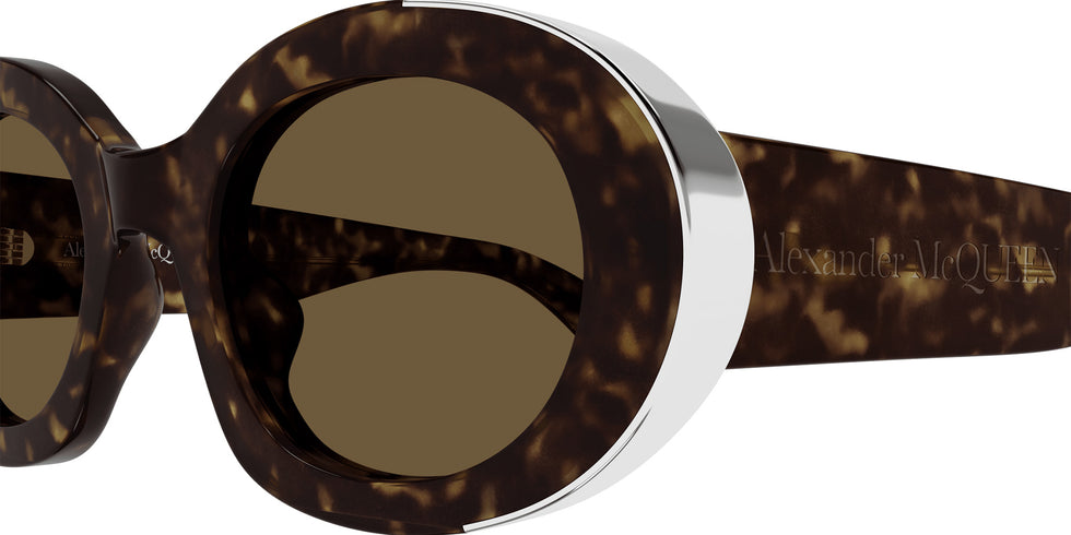 Alexander McQueen AM0445S 002 51 - Havana / Brown #id:am0445s002_s:100110