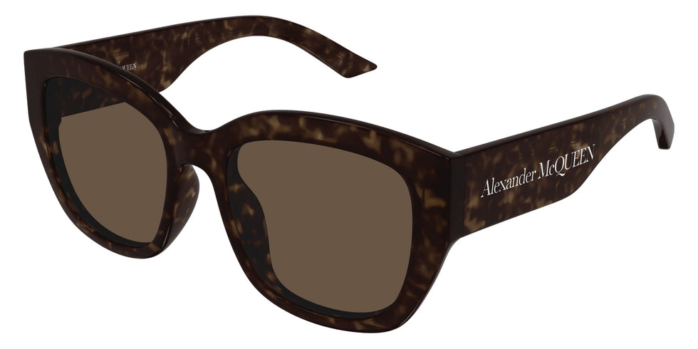 Alexander McQueen AM0451SA 002 55 - Havana / Brown #id:am0451sa002_s:100105