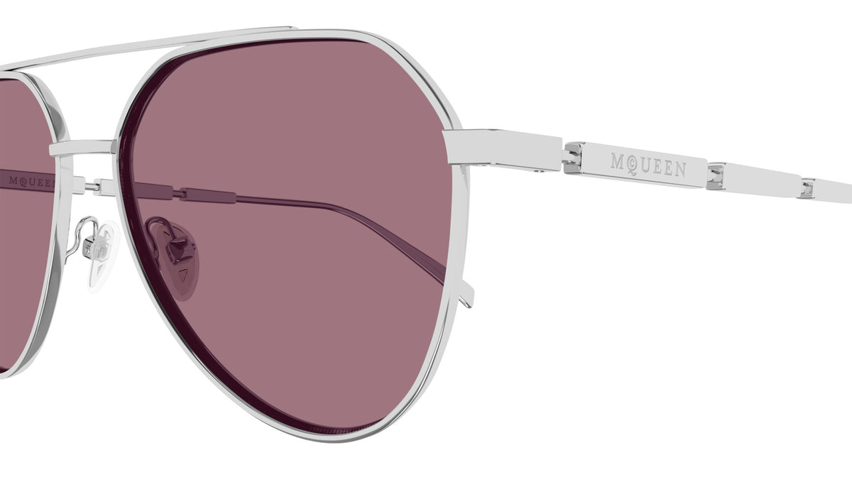 Alexander McQueen AM0478S 004 59 - Silver / Red #id:am0478s004_s:102110