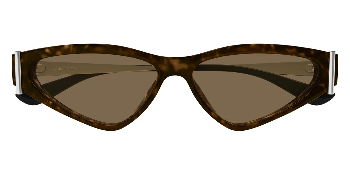 Alexander McQueen AM0493S 002 57 - Havana/Silver / Brown #id:am0493s002_s:100100