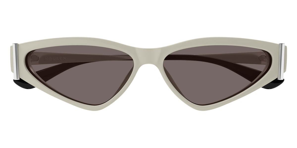Alexander McQueen AM0493S 004 57 - White/Silver / Brown AR #id:am0493s004_s:102100