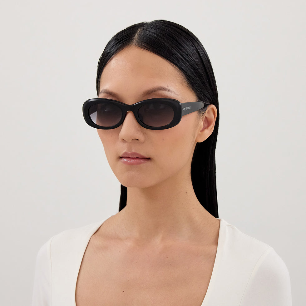 Alexander McQueen AM0527SA 001 53 - Black / Gray Gradient #id:am0527sa001_s:100115