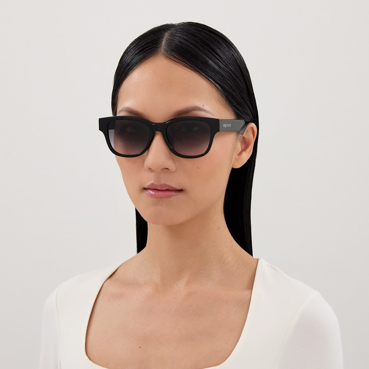 Alexander McQueen AM0528SA 001 54 - Black / Gray Gradient #id:am0528sa001_s:100115