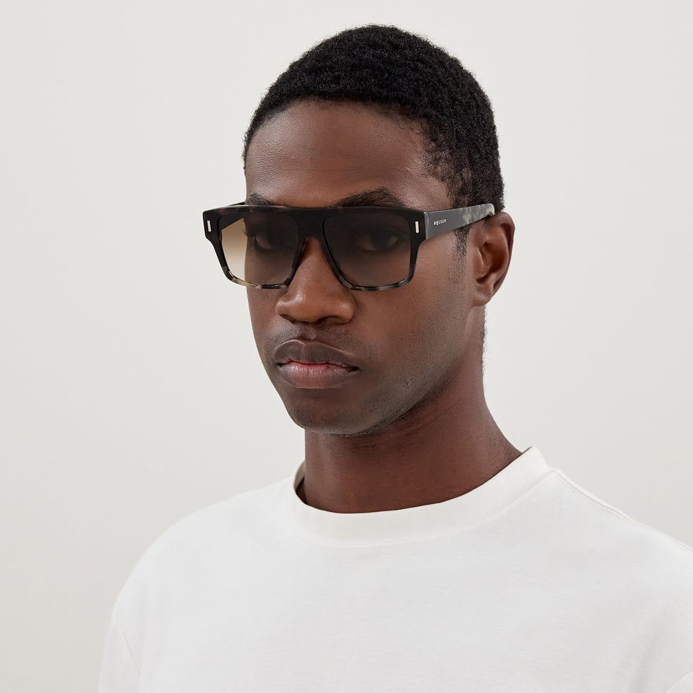 Alexander McQueen AM0550S 002 55 - Havana / Brown Gradient #id:am0550s002_s:100115