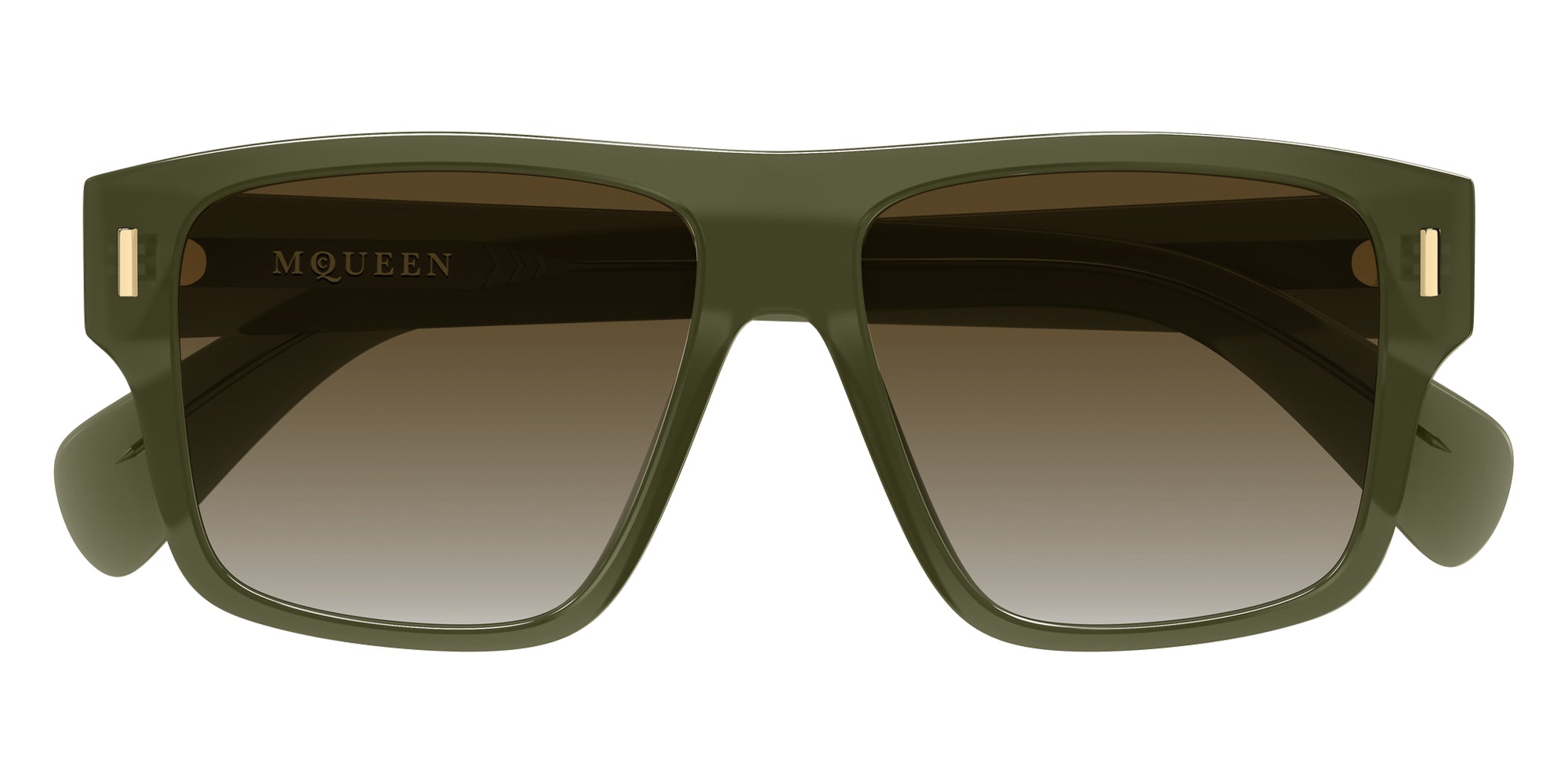Alexander McQueen AM0550S 003 55 - Green / Brown Gradient #id:am0550s003_s:102100