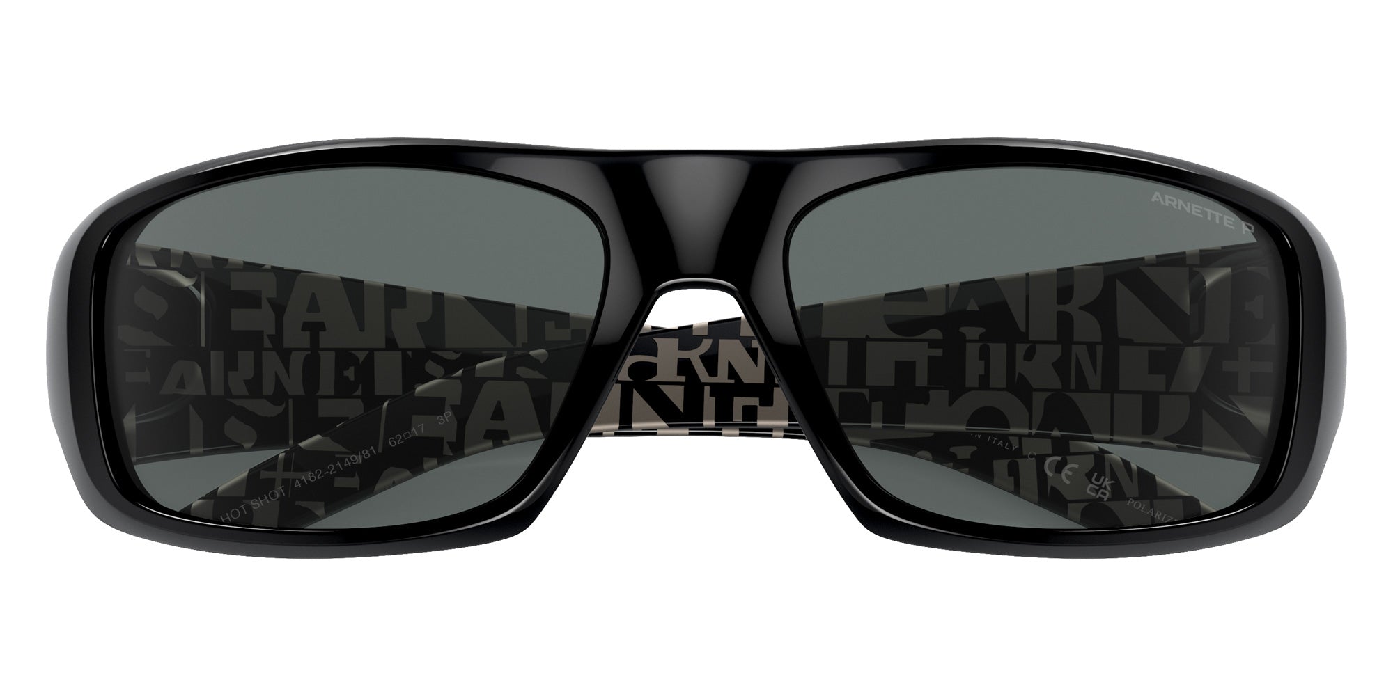ARNETTE AN4182 Hot Shot 214981 62 - Shiny Black / Polarized Dark Gray #id:an4182214981_s:100125