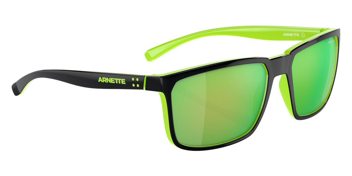ARNETTE AN4251 Stripe 29421I 58 - Black/Fluo Green / Dark Gray Mirrored Green Polarized #id:an425129421i_s:100120