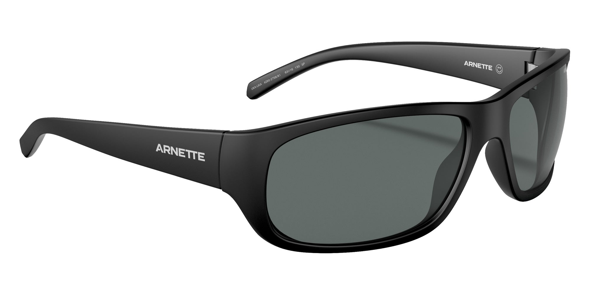 ARNETTE AN4290 Uka-Uka 275881 63 - Matte Black / Polarized Dark Gray #id:an4290275881_s:100120