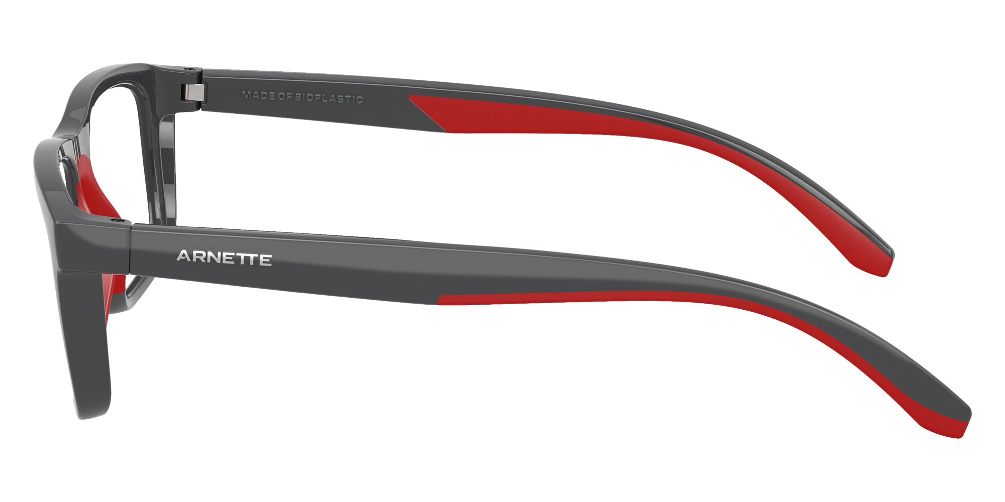 ARNETTE AN7271 YUP 2841 55 - Dark Gray/Red Rubber / Recycled Demo #id:an72712841_s:102110