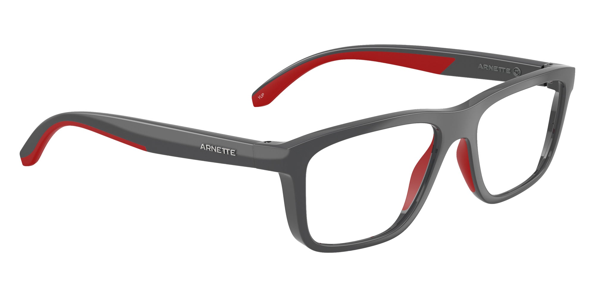 ARNETTE AN7271 YUP 2841 55 - Dark Gray/Red Rubber / Recycled Demo #id:an72712841_s:102120