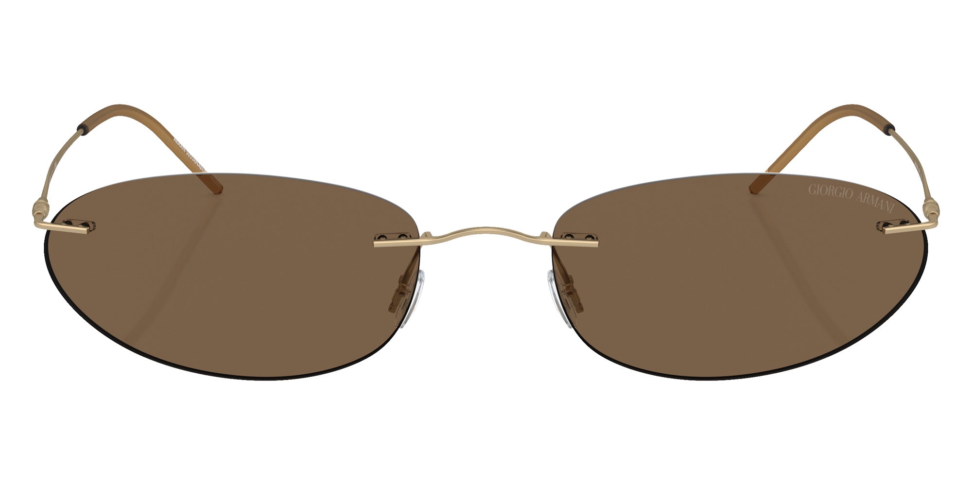 GIORGIO ARMANI AR1508M 300273 58 - Matte Pale Gold / Dark Brown #id:ar1508m300273_s:100100