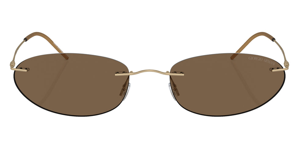 GIORGIO ARMANI AR1508M 300273 58 - Matte Pale Gold / Dark Brown #id:ar1508m300273_s:100100