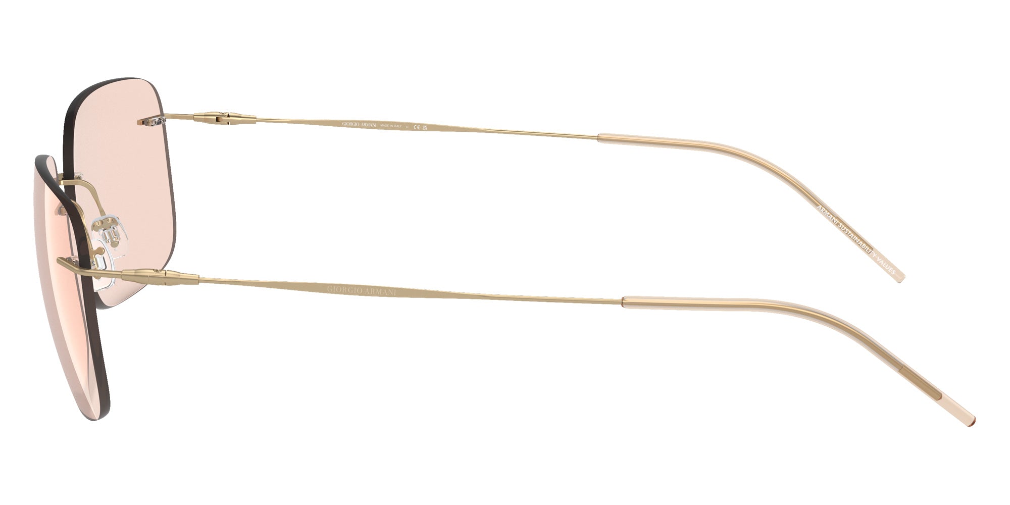 GIORGIO ARMANI AR1512M 300273 58 - Matte Pale Gold / Light Brown #id:ar1512m300273_s:100110