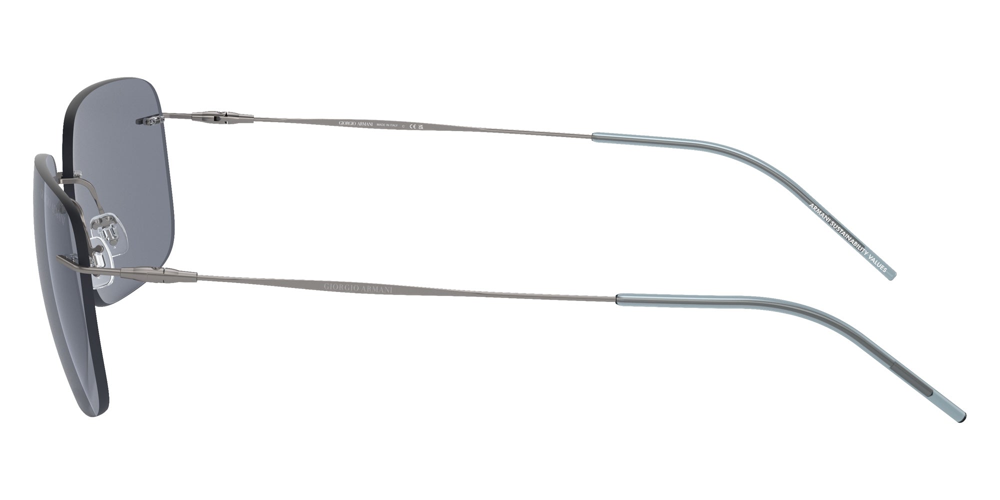 GIORGIO ARMANI AR1512M 300319 58 - Matte Gunmetal / Blue #id:ar1512m300319_s:102110