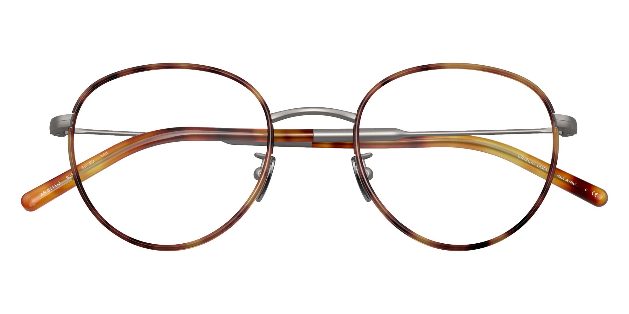 GIORGIO ARMANI AR5111J 3332 50 - Matte Gunmetal/Havana #id:ar5111j3332_s:100120