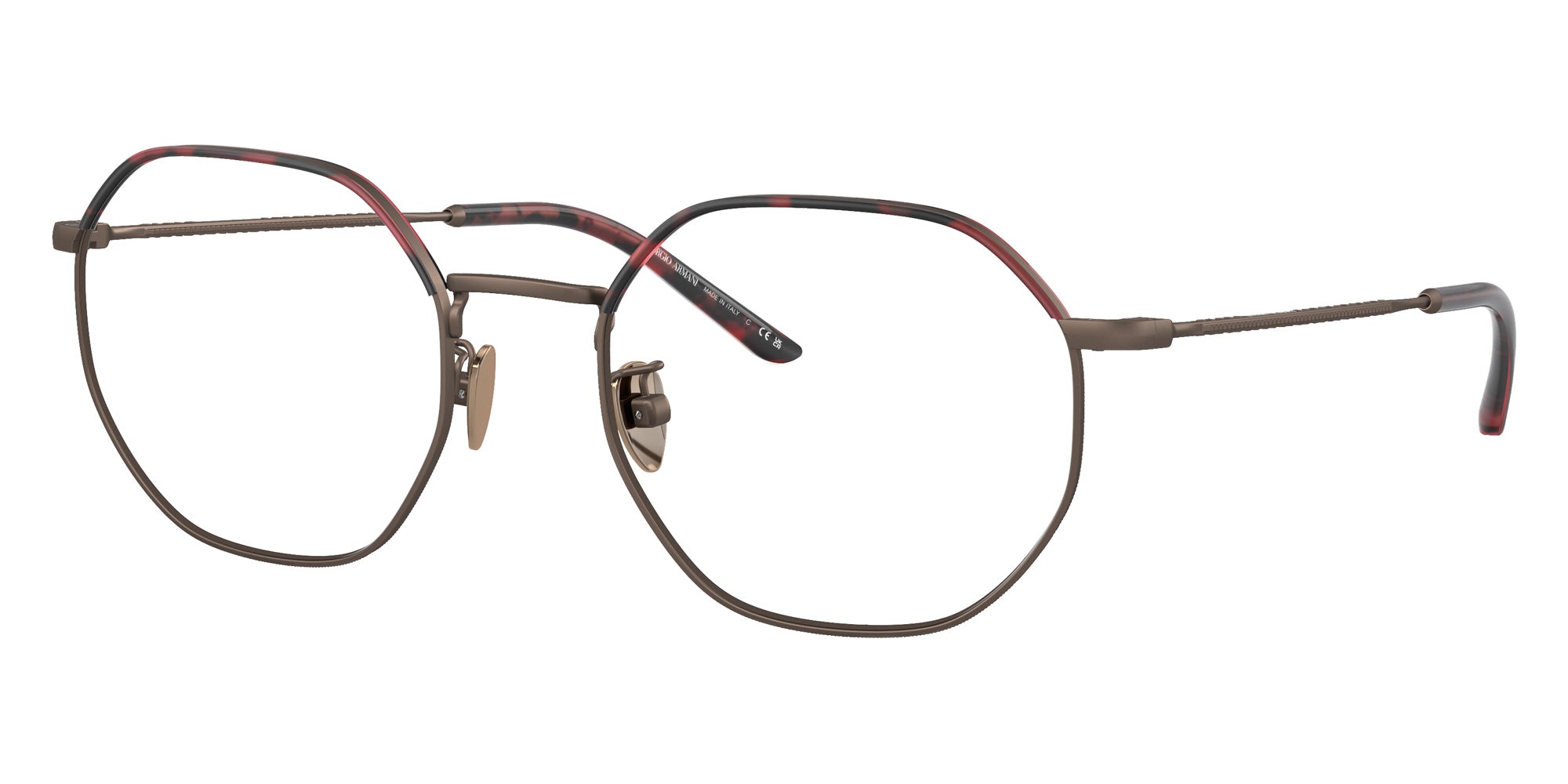 GIORGIO ARMANI AR5130J 3006 54 - Matte Bronze/Red Havana #id:ar5130j3006_s:102105