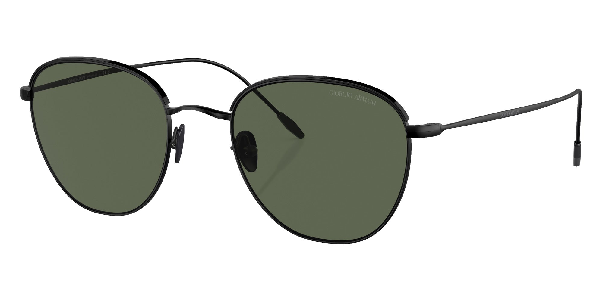 GIORGIO ARMANI AR6048 300171 51 - Matte Black/Black / Green #id:ar6048300171_s:100105