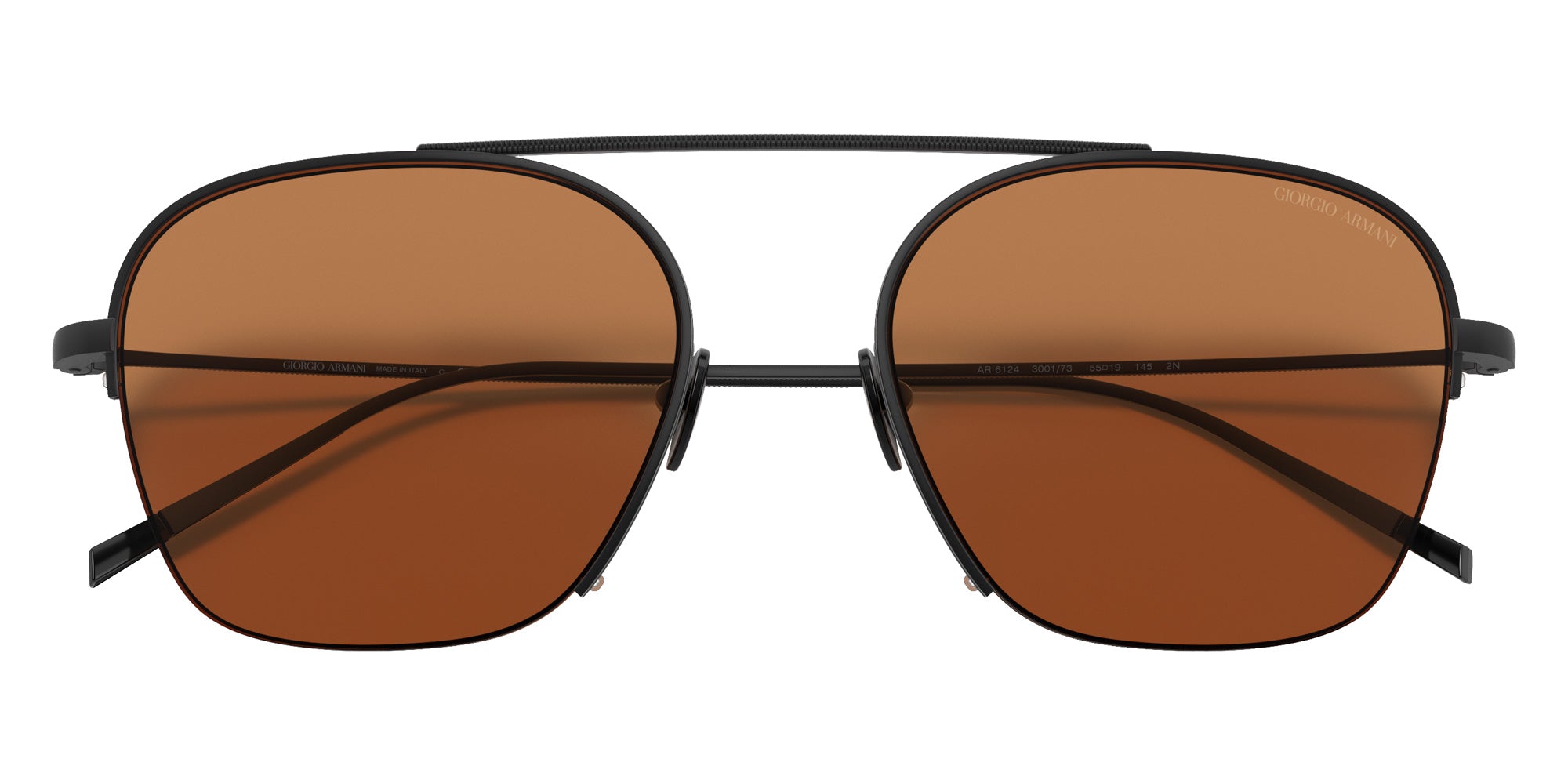 GIORGIO ARMANI AR6124 300173 55 - Matte Black / Brown #id:ar6124300173_s:100120