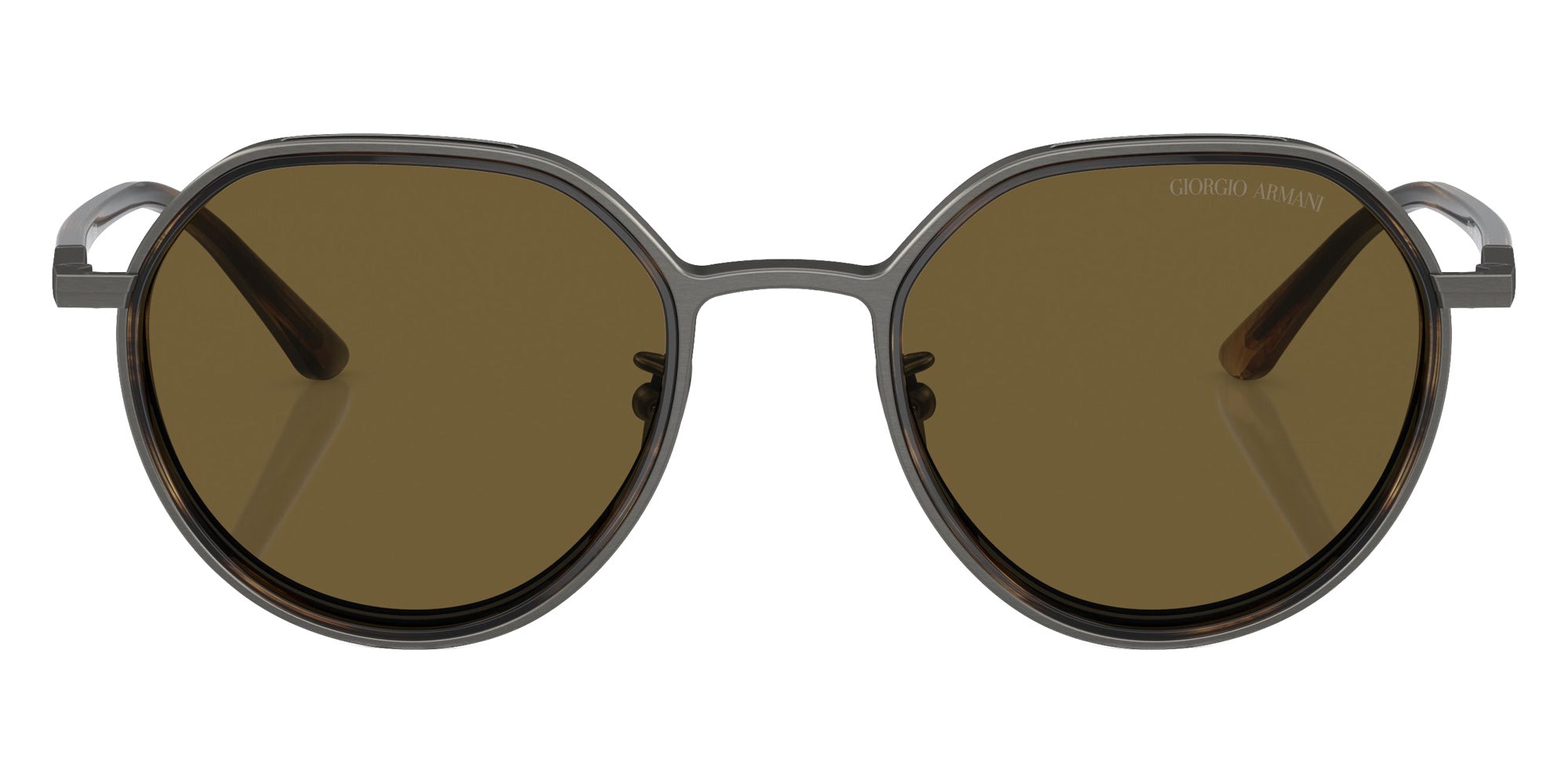 GIORGIO ARMANI AR6144 325973 49 - Brushed Gunmetal / Dark Brown #id:ar6144325973_s:100100