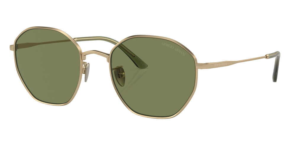 GIORGIO ARMANI AR6150 30022A 53 - Matte Pale Gold / Green #id:ar615030022a_s:100105