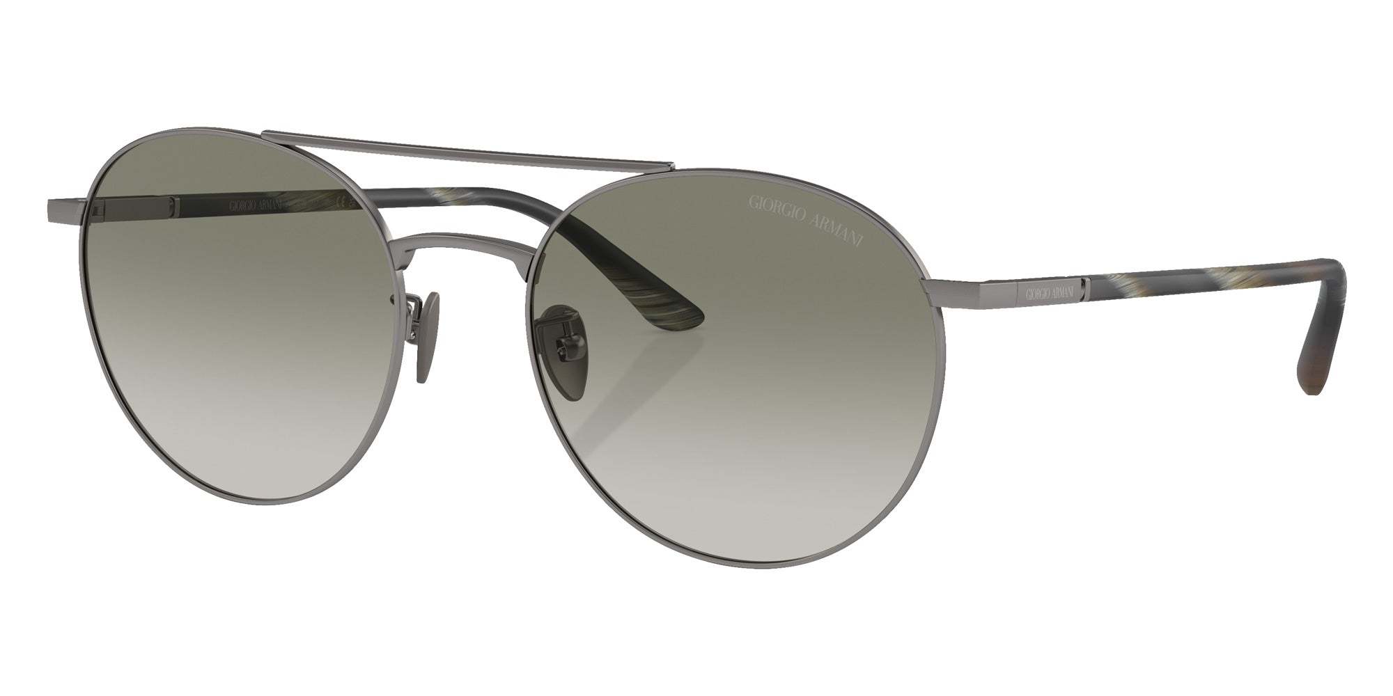GIORGIO ARMANI AR6156 30038E 54 - Matte Gunmetal / Gradient Green #id:ar615630038e_s:100105