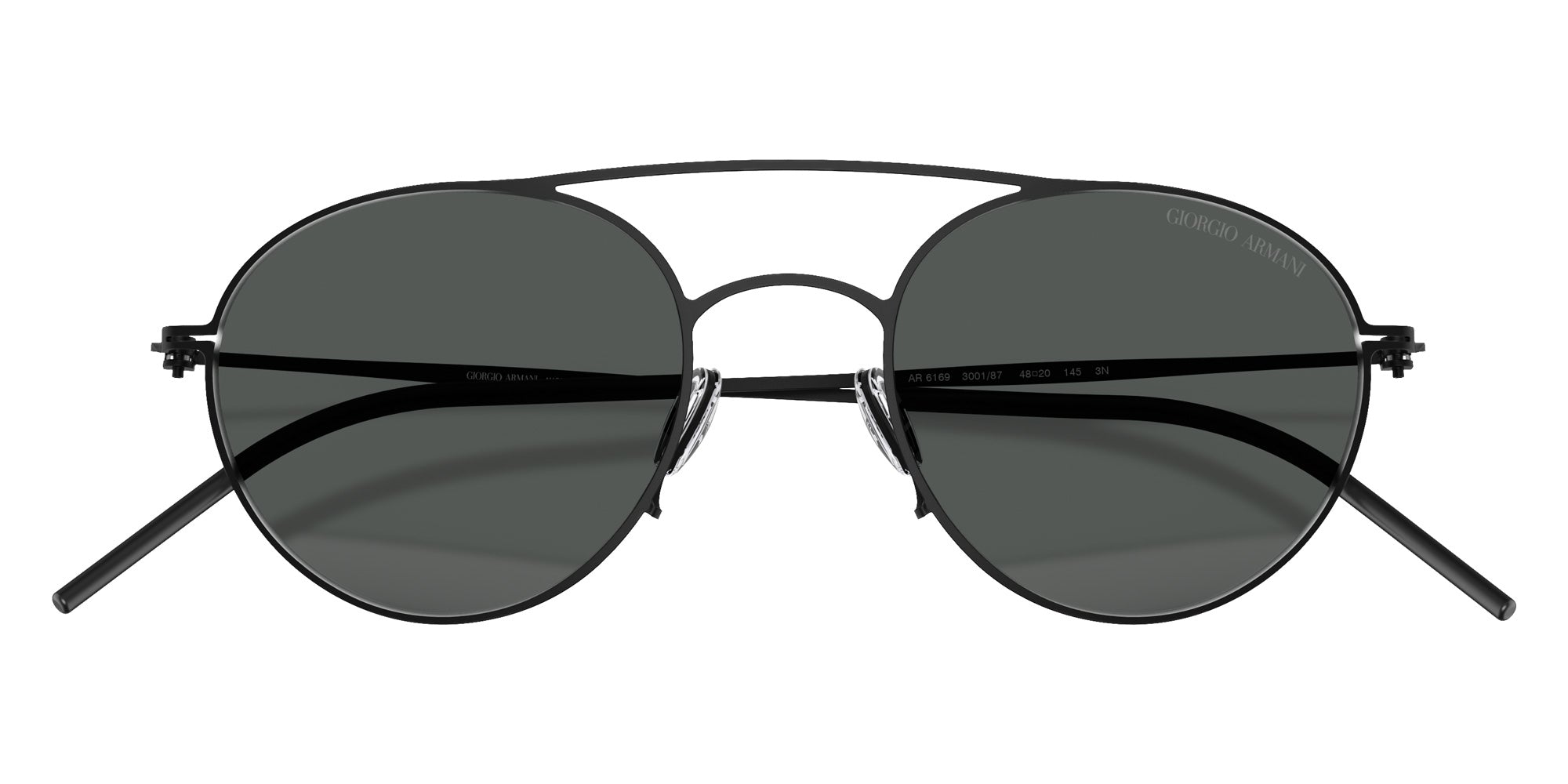 GIORGIO ARMANI AR6169 300187 48 - Matte Black / Dark Gray #id:ar6169300187_s:100120