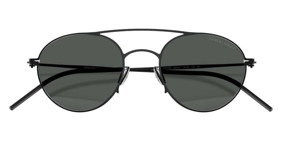 GIORGIO ARMANI AR6169 300187 48 - Matte Black / Dark Gray #id:ar6169300187_s:100120