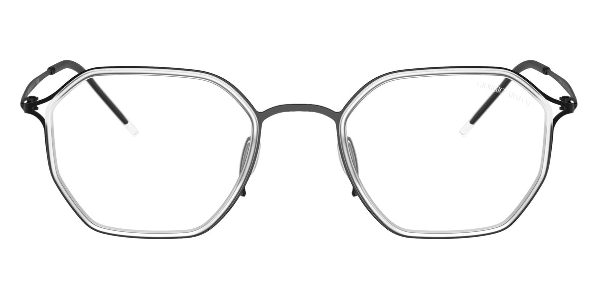 GIORGIO ARMANI AR6188 30011W 49 - Matte Black / Clear #id:ar618830011w_s:100100