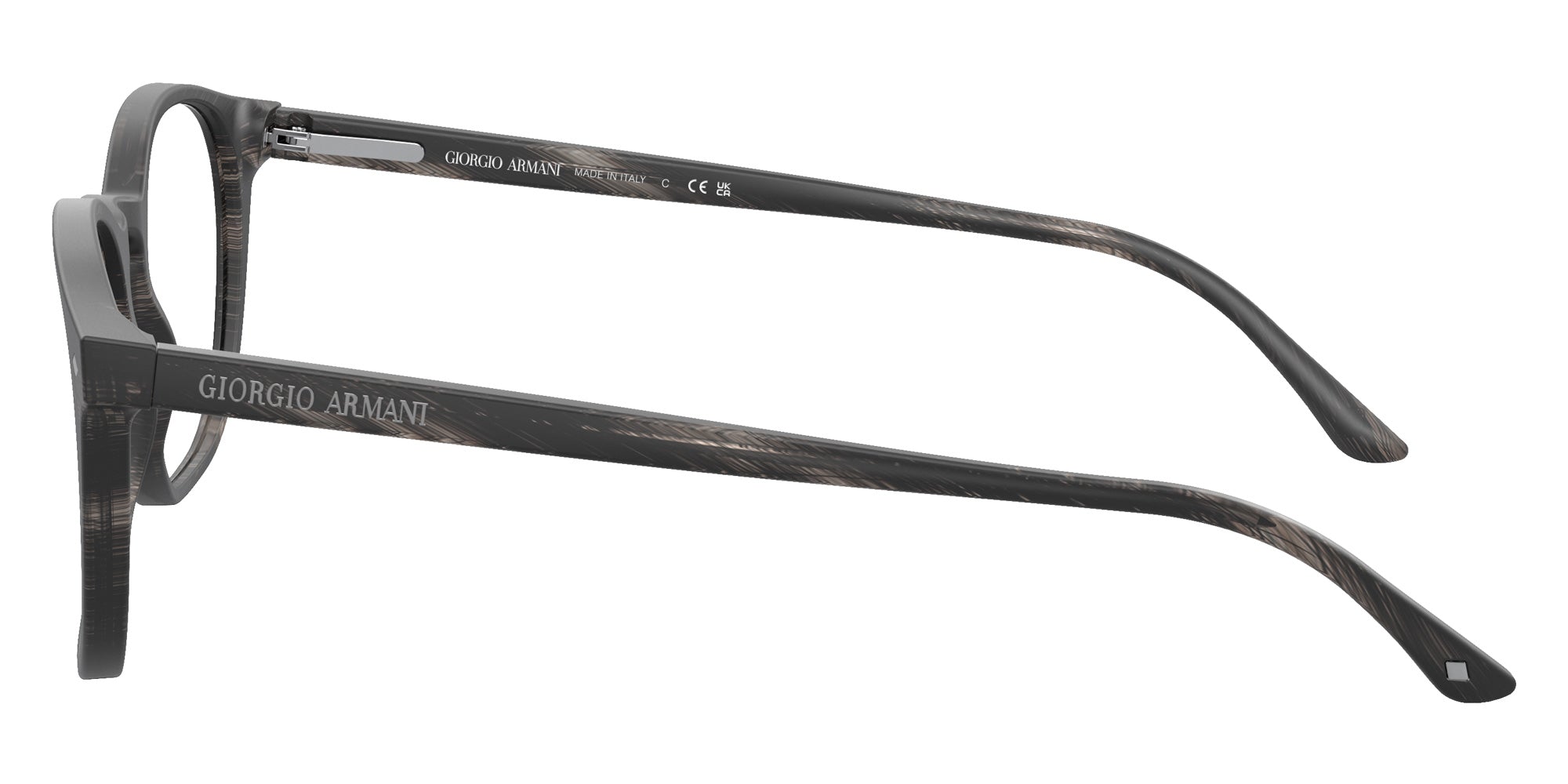 GIORGIO ARMANI AR7074 5403 50 - Striped Matte Gray #id:ar70745403_s:102110