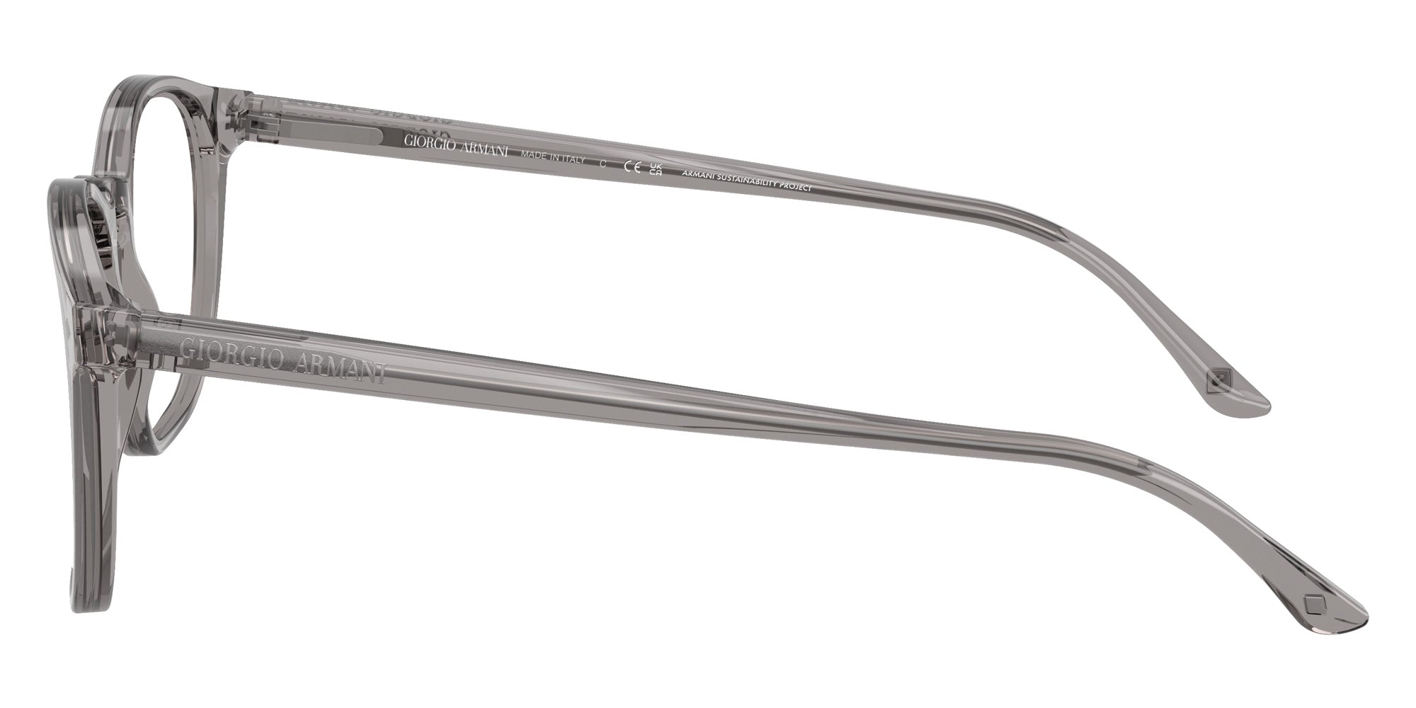 GIORGIO ARMANI AR7074 6070 50 - Transparent Gray #id:ar70746070_s:112110