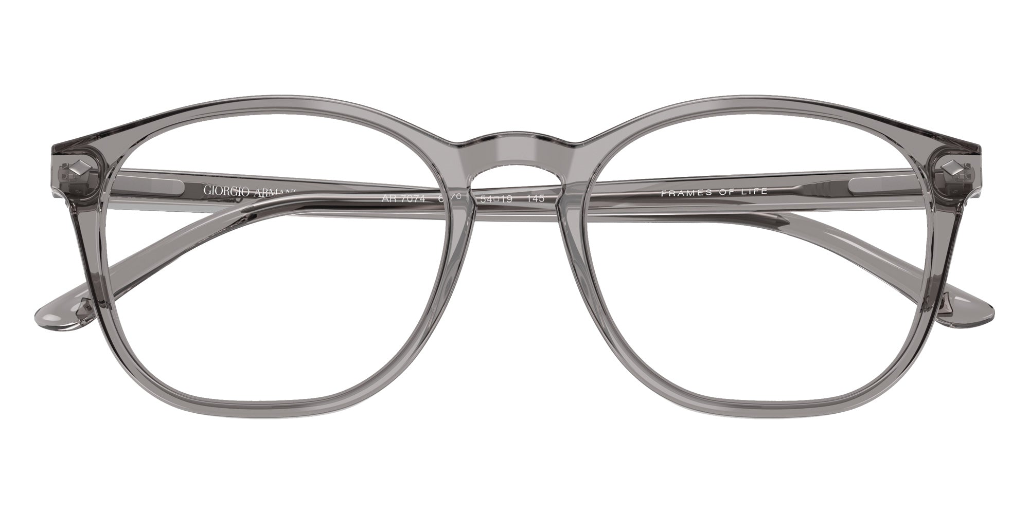 GIORGIO ARMANI AR7074 6070 50 - Transparent Gray #id:ar70746070_s:112120
