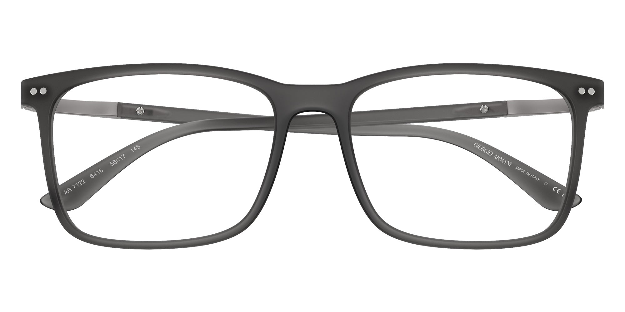 GIORGIO ARMANI AR7122 6416 54 - Matte Transparent Gray #id:ar71226416_s:100100