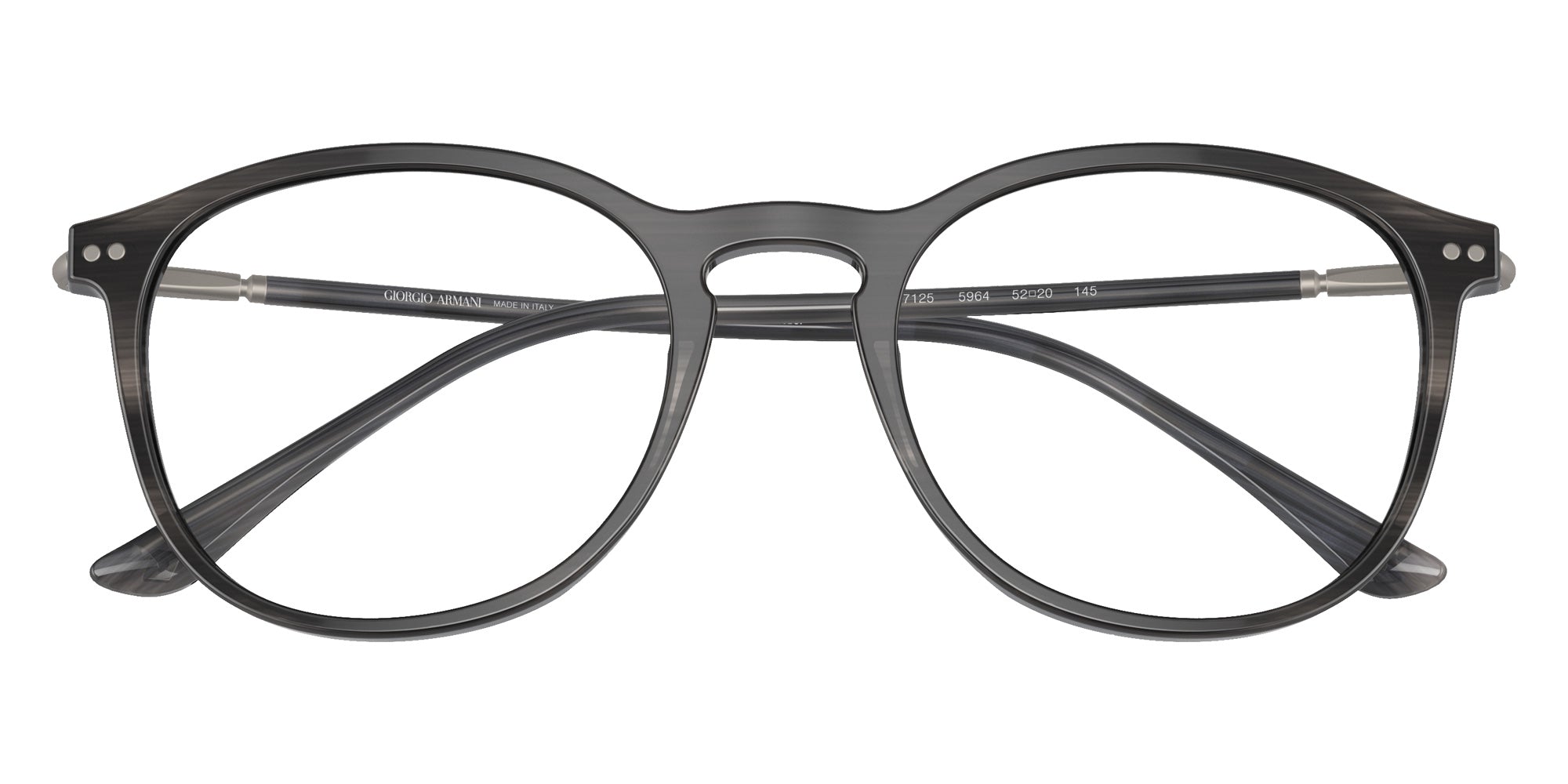 GIORGIO ARMANI AR7125 5964 50 - Striped Gray #id:ar71255964_s:106120