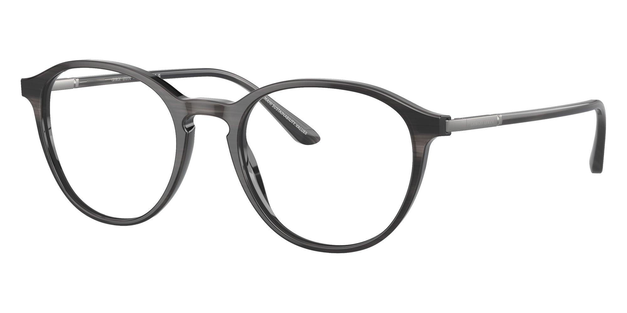 GIORGIO ARMANI AR7237F 5964 53 - Striped Gray #id:ar7237f5964_s:100105