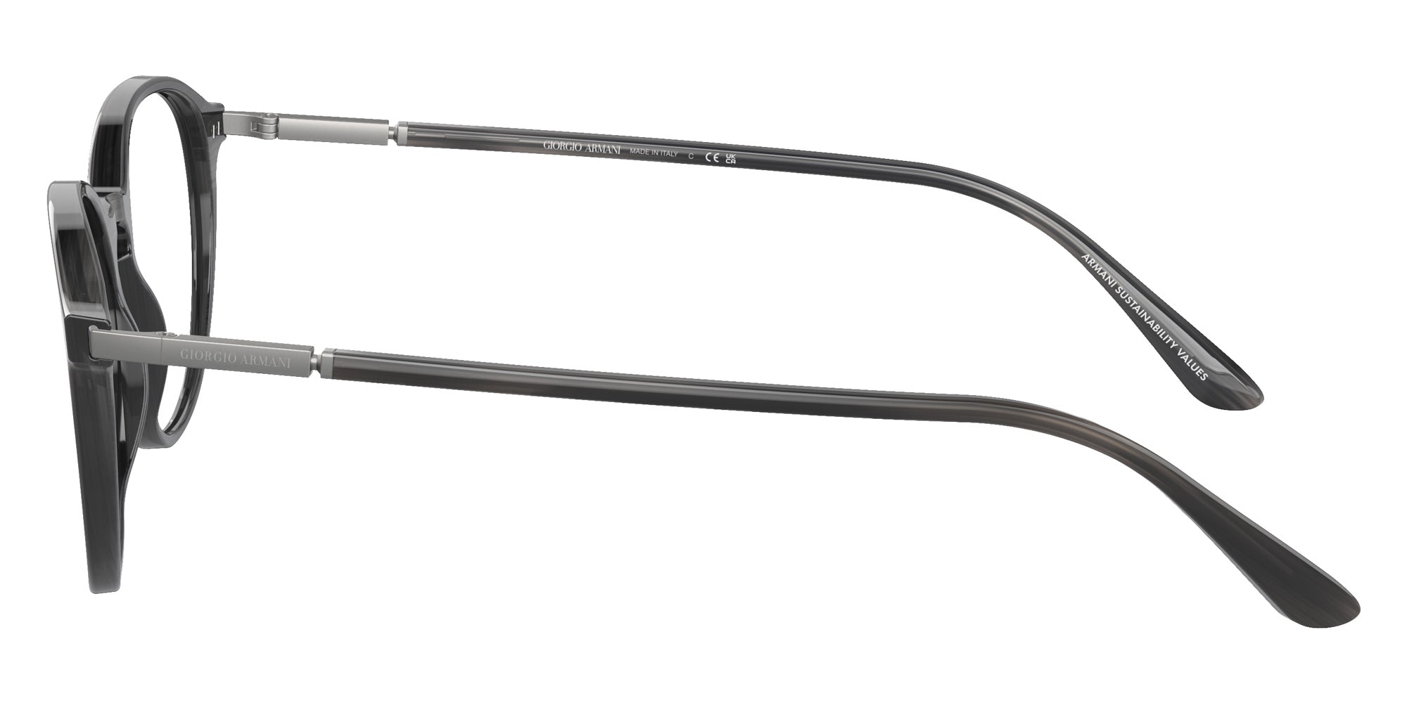 GIORGIO ARMANI AR7237F 5964 53 - Striped Gray #id:ar7237f5964_s:100110